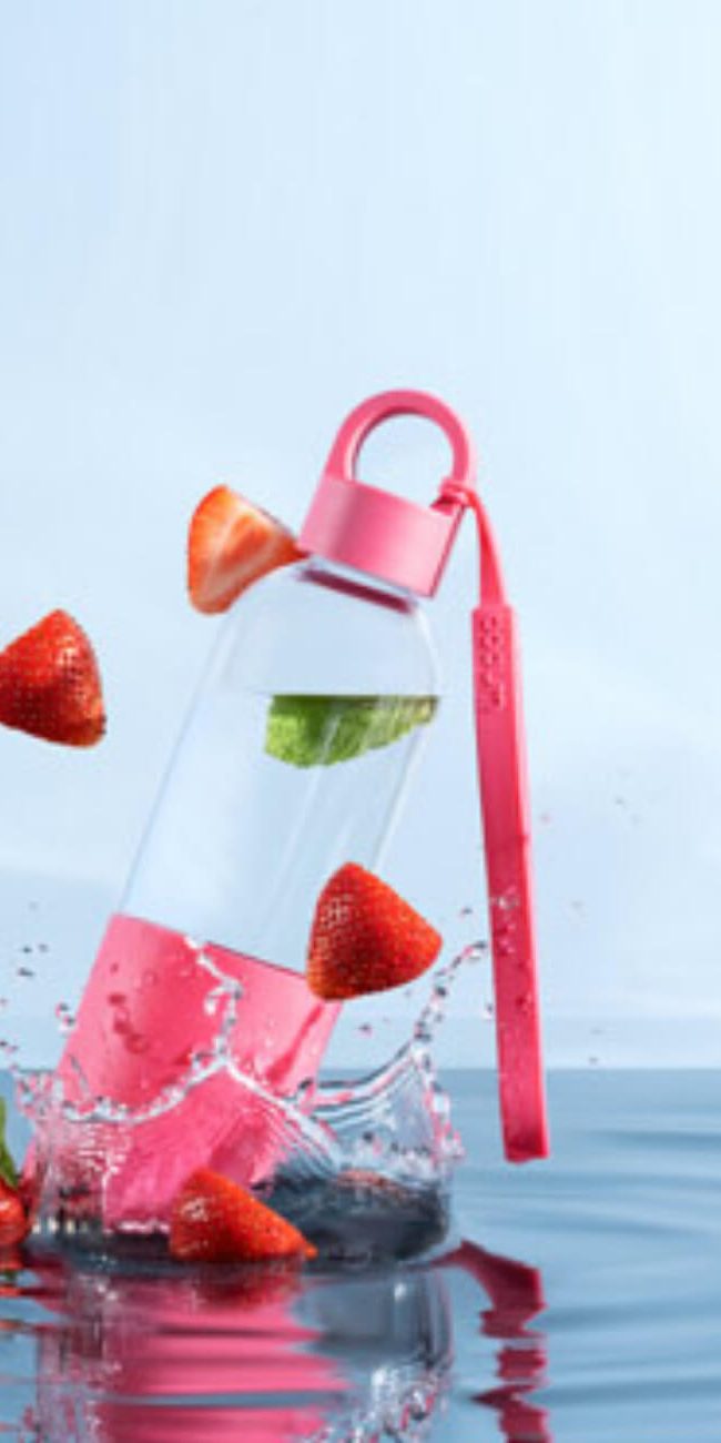 Merchan agua de fresas